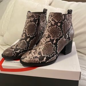 Blondo faux snake skin boots